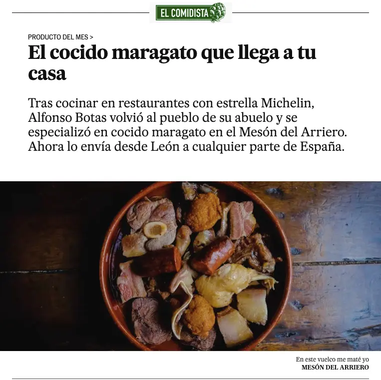 Restaurante cocido maragato en Astorga - León